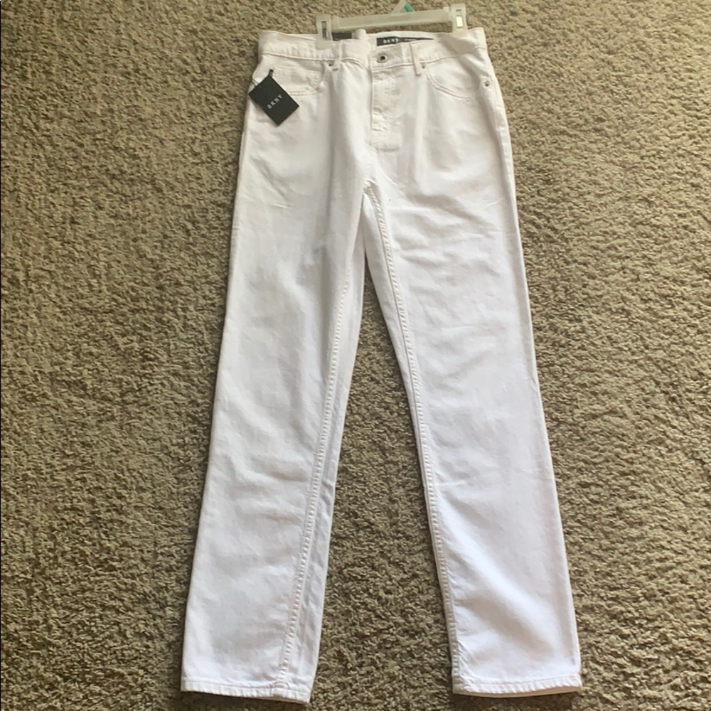 32x32 DKNY Slim Fit White Jeans.